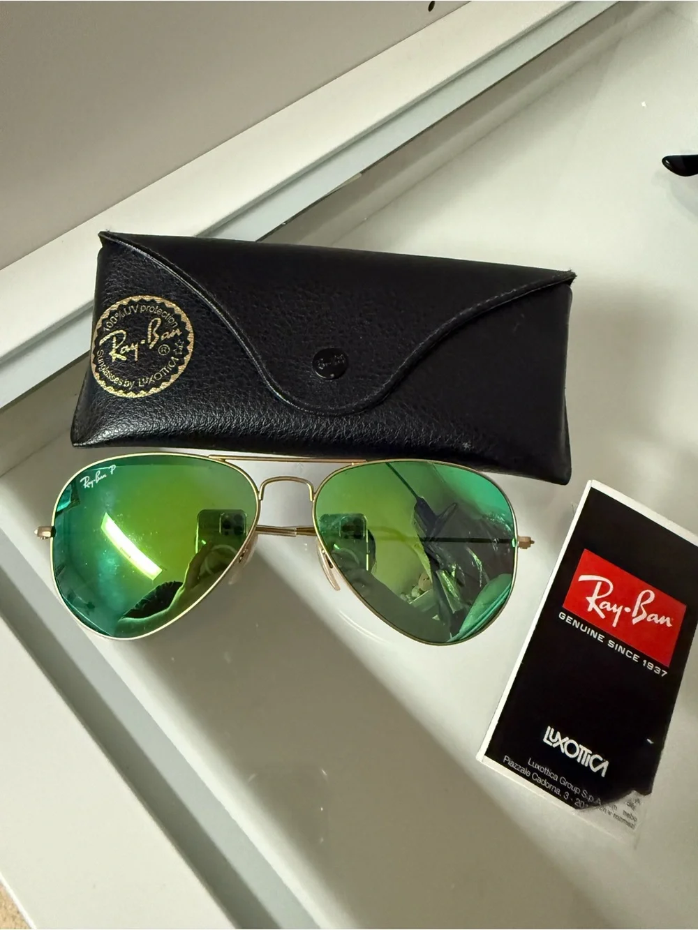 Ray-Ban Aviator Flash Polarized Sunglasses